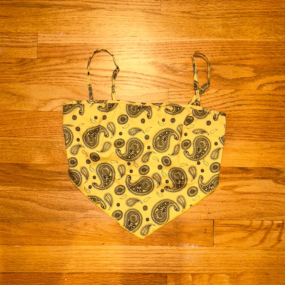 Yellow bandana top